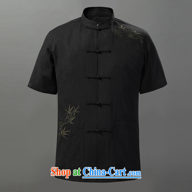Tibetan swords into plowshares men's short-sleeved cotton the Commission the charge-back the collar older Tang with 158,019 black 190/XXXL, hiding their swords into plowshares, and shopping on the Internet