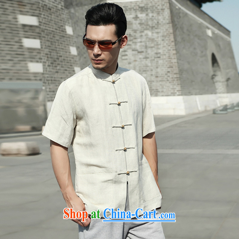 Tibetan swords into plowshares men's summer cotton Ma short sleeve T-shirt Chinese style Chinese White 158,017 190/XXXL, hiding their swords into plowshares, and shopping on the Internet