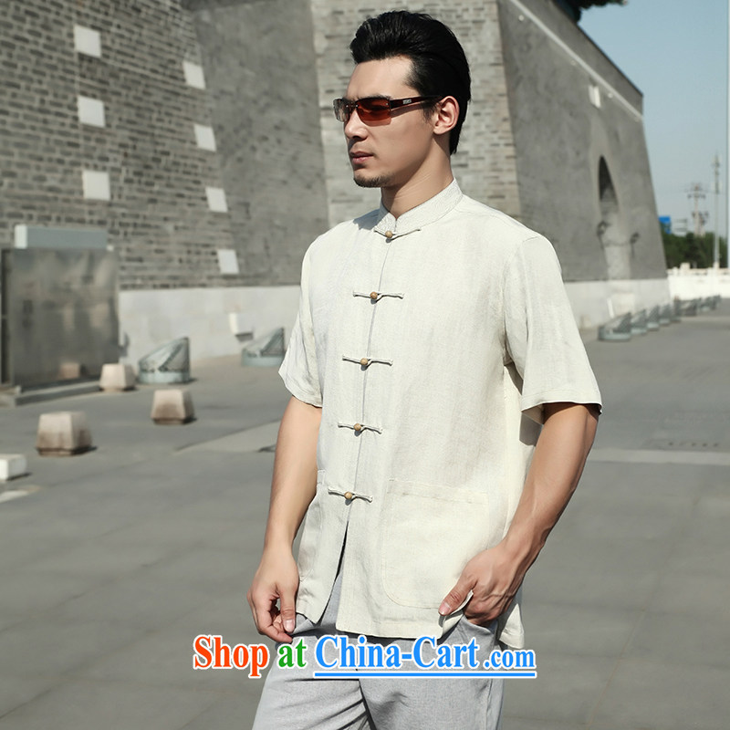 Tibetan swords into plowshares men's summer cotton Ma short sleeve T-shirt Chinese style Chinese White 158,017 190/XXXL, hiding their swords into plowshares, and shopping on the Internet