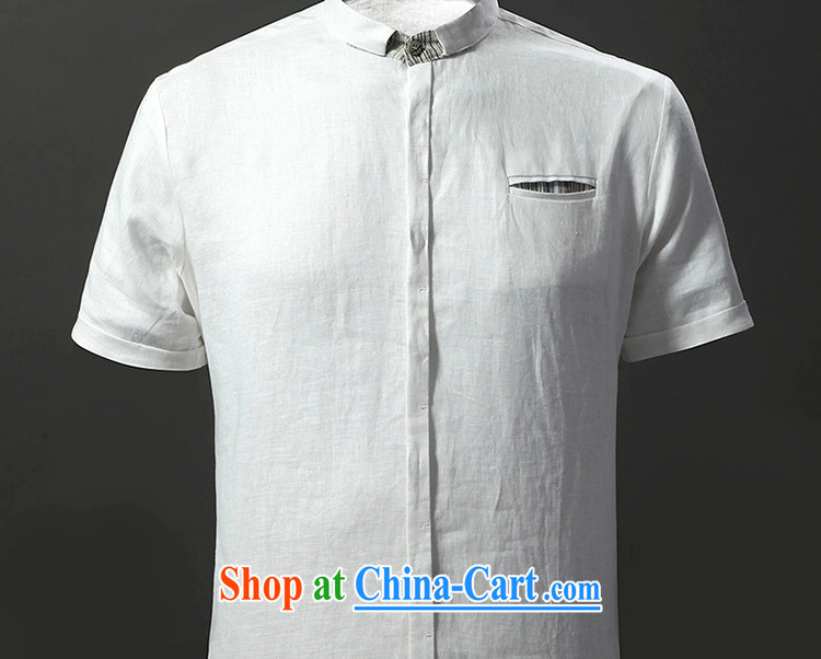 Tibetan swords into plowshares men's summer new linen short sleeve T-shirt, collar trim thin breathable 17,009 green 190/XXXL pictures, price, brand platters! Elections are good character, the national distribution, so why buy now enjoy more preferential! Health