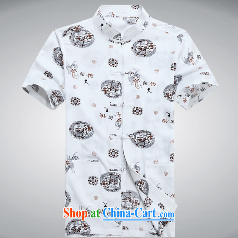 2015 new smock Tang replace summer short-sleeved T-shirt cotton the men's father, older Tai Chi uniforms YYY 1251 YZ black XXL spring, the Latitude, and shopping on the Internet