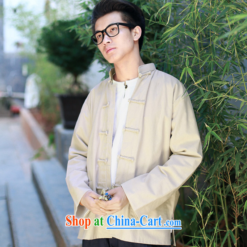 2015 new smock tang on ethnic minority, the flap Yi-snap shirt jacket long-sleeved Tang on cotton the jacket YYY 1254 YZ army green L spring and the latitude, and shopping on the Internet