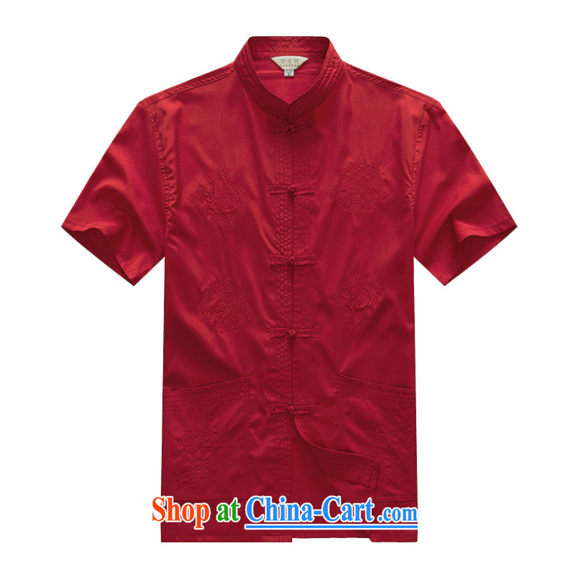 2015 new smock short summer load Older ethnic wind short sleeved T-shirt and 1256 YYY YZ well, red 43, and the latitude, and shopping on the Internet