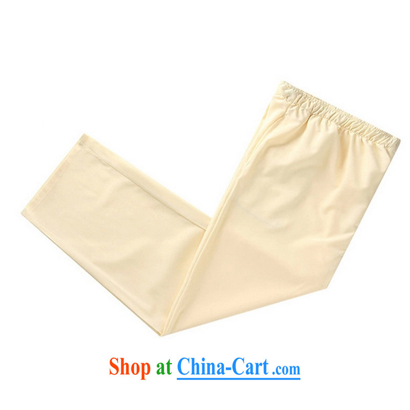 2015 new smock Tang replace summer father pants pants men's national wind trousers YYY 1259 YZ XXXL Cornhusk yellow spring, the Latitude, and shopping on the Internet