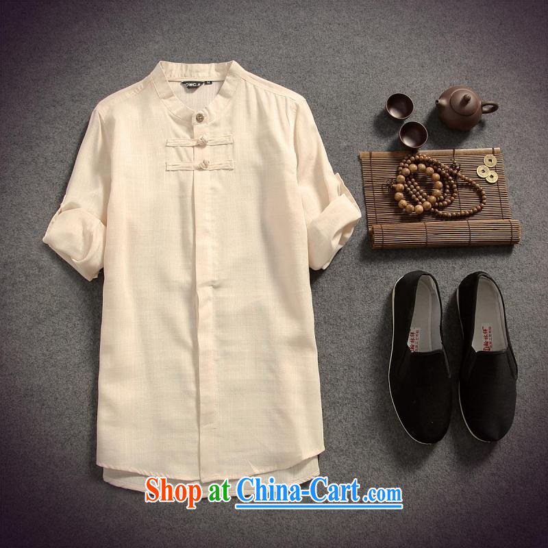 103 uyukC ^retro China wind tang on the spring and summer the commission cotton linen shirt men and the charge-back 7 sleeveless white UYUK, shopping on the Internet