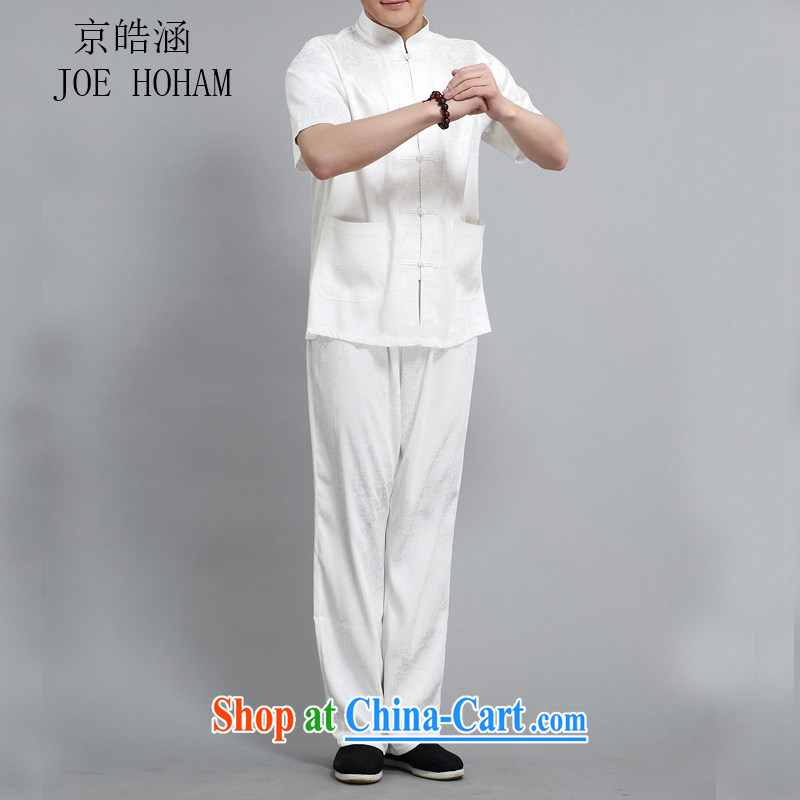 kyung-ho in older short-sleeved Chinese men and a short-sleeved middle-aged men's summer short with short-sleeve kit older persons shirt white 4XL, Beijing Ho (JOE HOHAM), online shopping