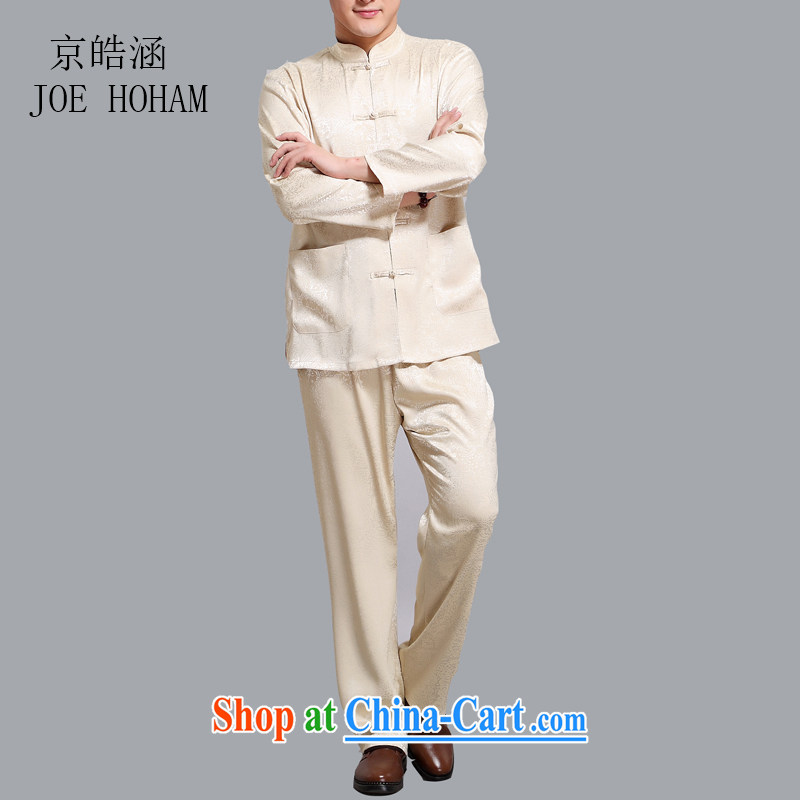 kyung-ho covered by Han-summer men Tang package installed in long-sleeved elderly cotton men's T-shirt Dad Grandpa summer gold 4 XL, Beijing Ho (JOE HOHAM), online shopping