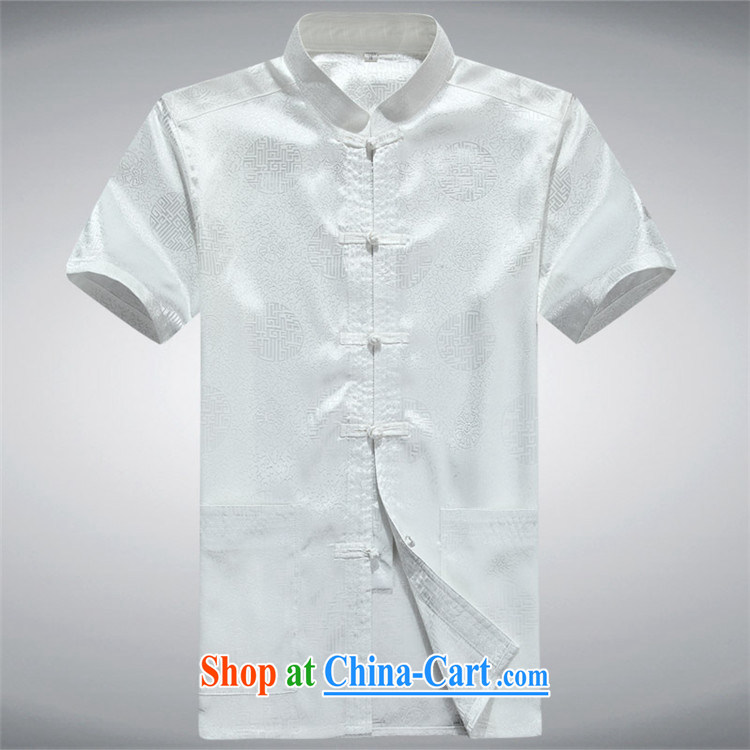 The Carolina boys men's Sauna silk short-sleeved summer dress shirt T-shirt, for middle-aged men's silver XXXL pictures, price, brand platters! Elections are good character, the national distribution, so why buy now enjoy more preferential! Health