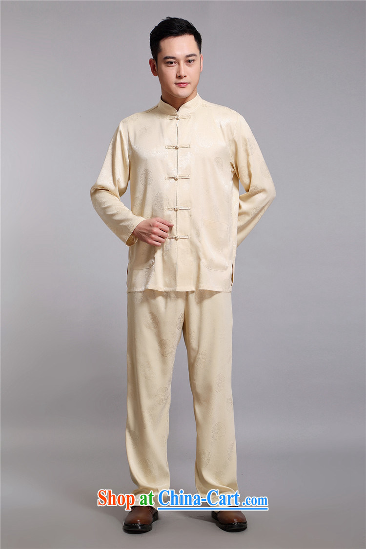 kyung-ho, covered by older men for the national dress China wind kit, for improved leisure long-sleeved Chinese summer gold 4 XL pictures, price, brand platters! Elections are good character, the national distribution, so why buy now enjoy more preferential! Health