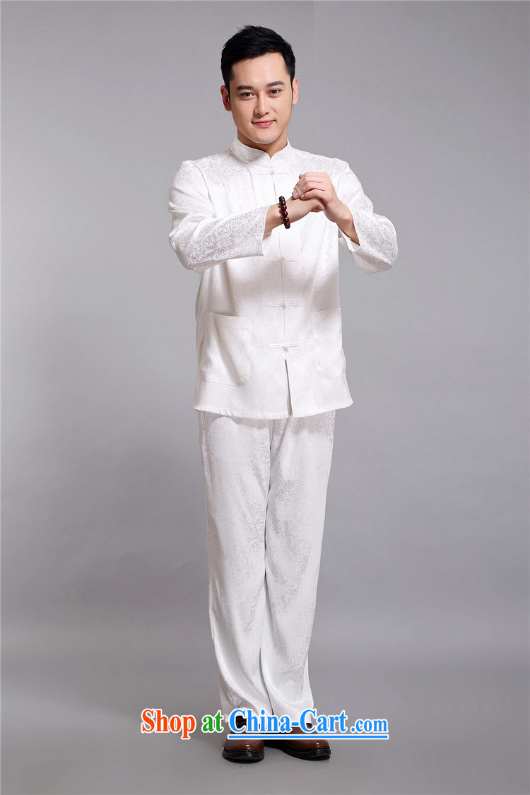 kyung-ho covering China wind summer Chinese men's cotton men's middle-aged and older persons smock Han-tai chi kit kit father white 4XL pictures, price, brand platters! Elections are good character, the national distribution, so why buy now enjoy more preferential! Health