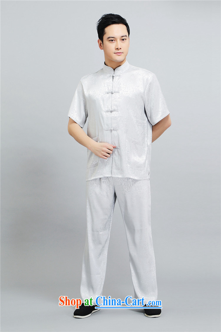 kyung-ho in older Chinese short-sleeve men's national casual shirt summer father Kit blue 4 XL pictures, price, brand platters! Elections are good character, the national distribution, so why buy now enjoy more preferential! Health
