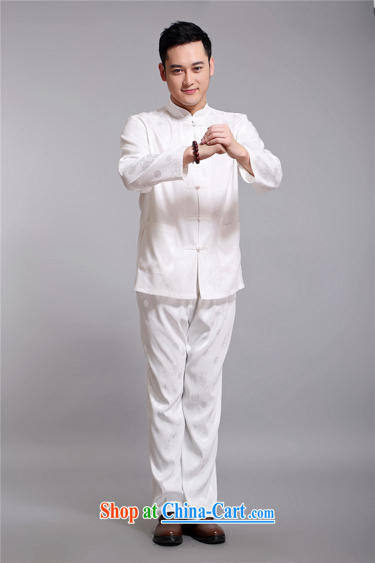 kyung-ho summer covered by the new and the old men long-sleeved Chinese national martial arts T-shirt Chinese men and summer Dad Kit white 4XL pictures, price, brand platters! Elections are good character, the national distribution, so why buy now enjoy more preferential! Health