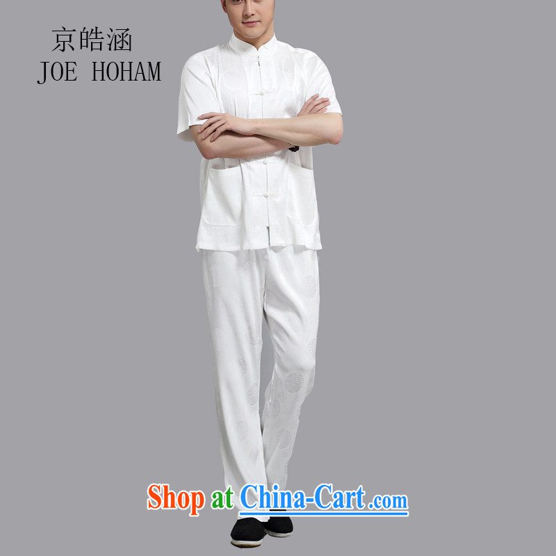 kyung-ho covered by men with short set short-sleeved older persons in men's T-shirt Dad Grandpa pants summer jackets T-shirt white 4XL, Vladimir Putin-ho (JOE HOHAM), online shopping
