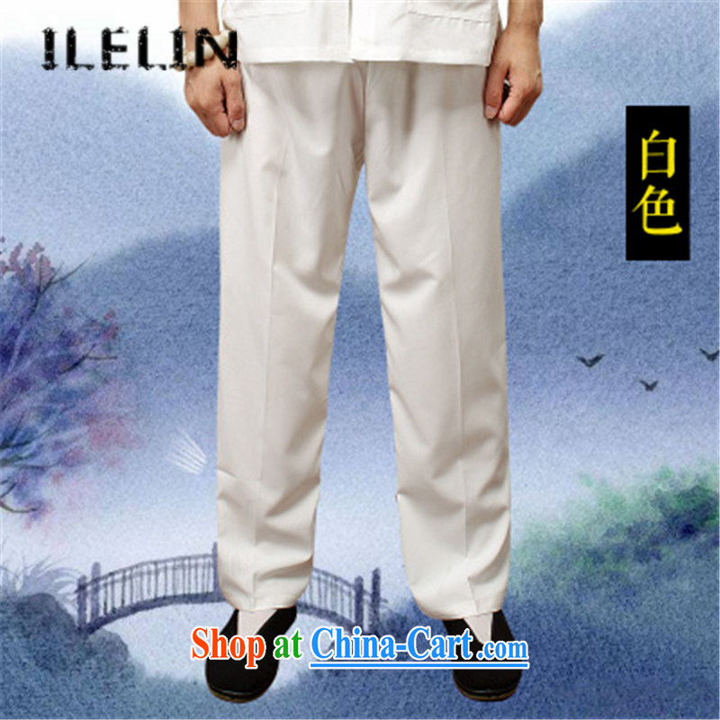 ILELIN summer 2015, men's trousers China wind male Tang is loose the code pants Chinese summer comfort and breathability men's trousers and simple, served Cornhusk yellow XXXXL, ILELIN, shopping on the Internet