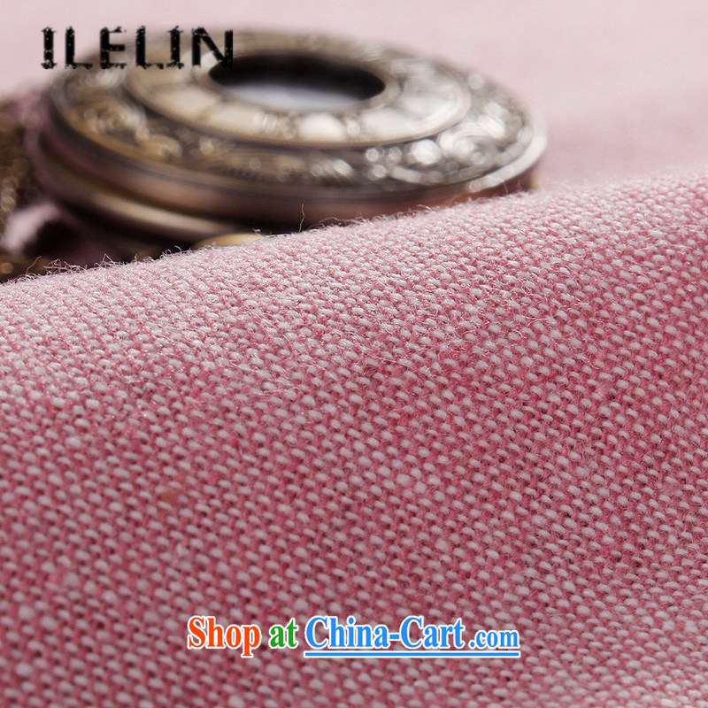 ILELIN summer 2015 Chinese wind men Chinese men's Summer Youth short-sleeve T-shirt, collar shirt Chinese Han-shirt improved the code pink 190, ILELIN, shopping on the Internet