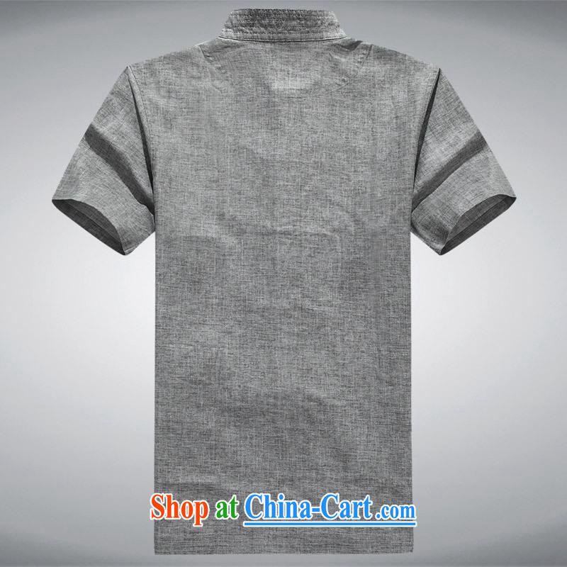 100 brigade Bailv summer stylish lapel suit comfortable cultivating short-sleeved men's shirts T gray XXL, 100 brigade (Bailv), and, on-line shopping