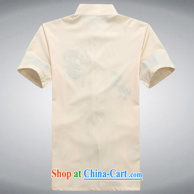 100 brigade BaiLv summer stylish thin, for comfortable short-sleeved-tie Casual Shirt light yellow S, 100 brigade (Bailv), shopping on the Internet