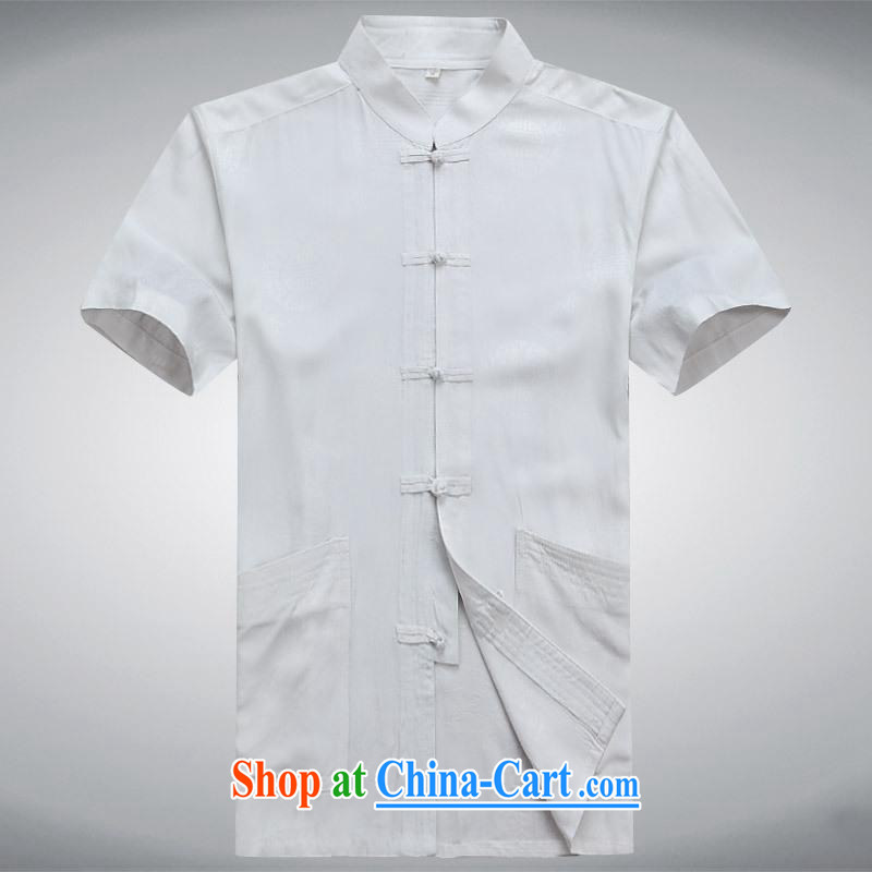 100 brigade BaiLv summer stylish thin, for comfortable short-sleeved-buckle Casual Shirt white S