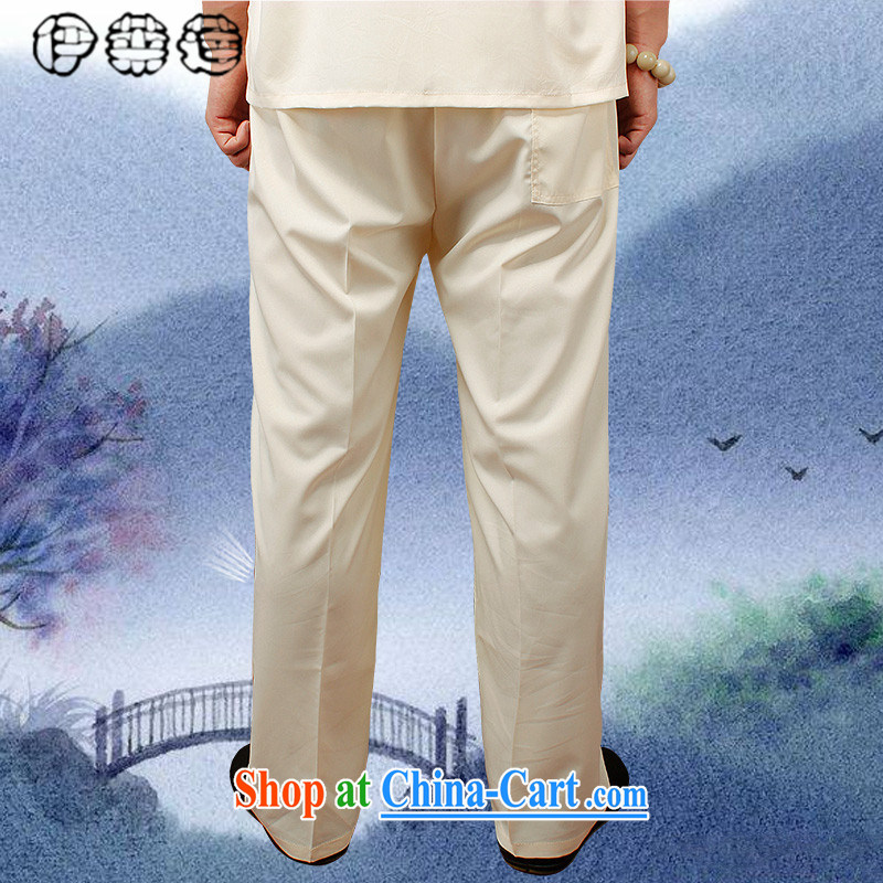 Mr. Lin 2015 summer, middle-aged and older pants men's summer, thin father pants older men and pants elasticated waist summer leisure larger trousers Tang on the Cornhusk yellow XXXXL, Mr. Helene elegance (ILELIN), online shopping