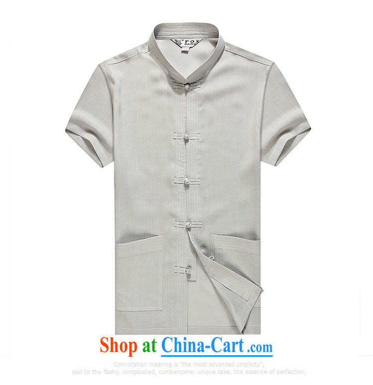 Mr. Lin 2015 summer, middle-aged and older Chinese men's summer, short-sleeved middle-aged large, loose T-shirt Dad loaded linen summer gray 185 pictures, price, brand platters! Elections are good character, the national distribution, so why buy now enjoy more preferential! Health