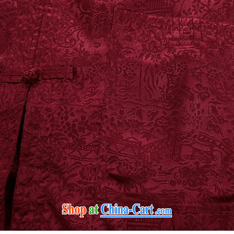 The chestnut mouse spring thin long-sleeved men's clothing, for Nepal in serving older clothing men and long-sleeved Tang replacing kit Blue Kit XXXL, the chestnut mouse (JINLISHU), shopping on the Internet