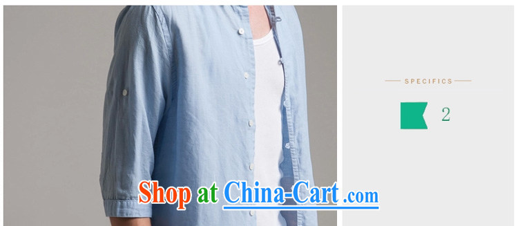 The original Chinese Wind and linen T shirts men and summer 7 short-sleeved loose Solid Color cotton the Chinese Tang fitted T-shirt SL YK 8 3019 blue L pictures, price, brand platters! Elections are good character, the national distribution, so why buy now enjoy more preferential! Health
