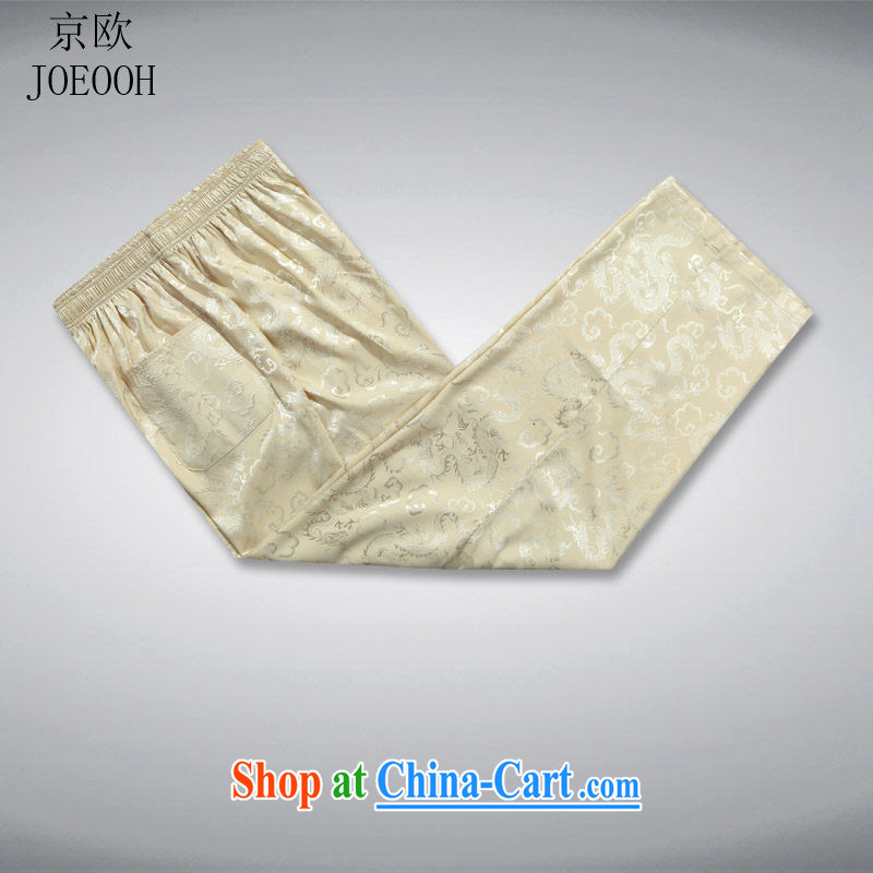Putin's European Summer new, older leisure men's trousers has been the trousers Chinese leisure Chinese men's trousers beige XXL, Beijing (JOE OOH), shopping on the Internet