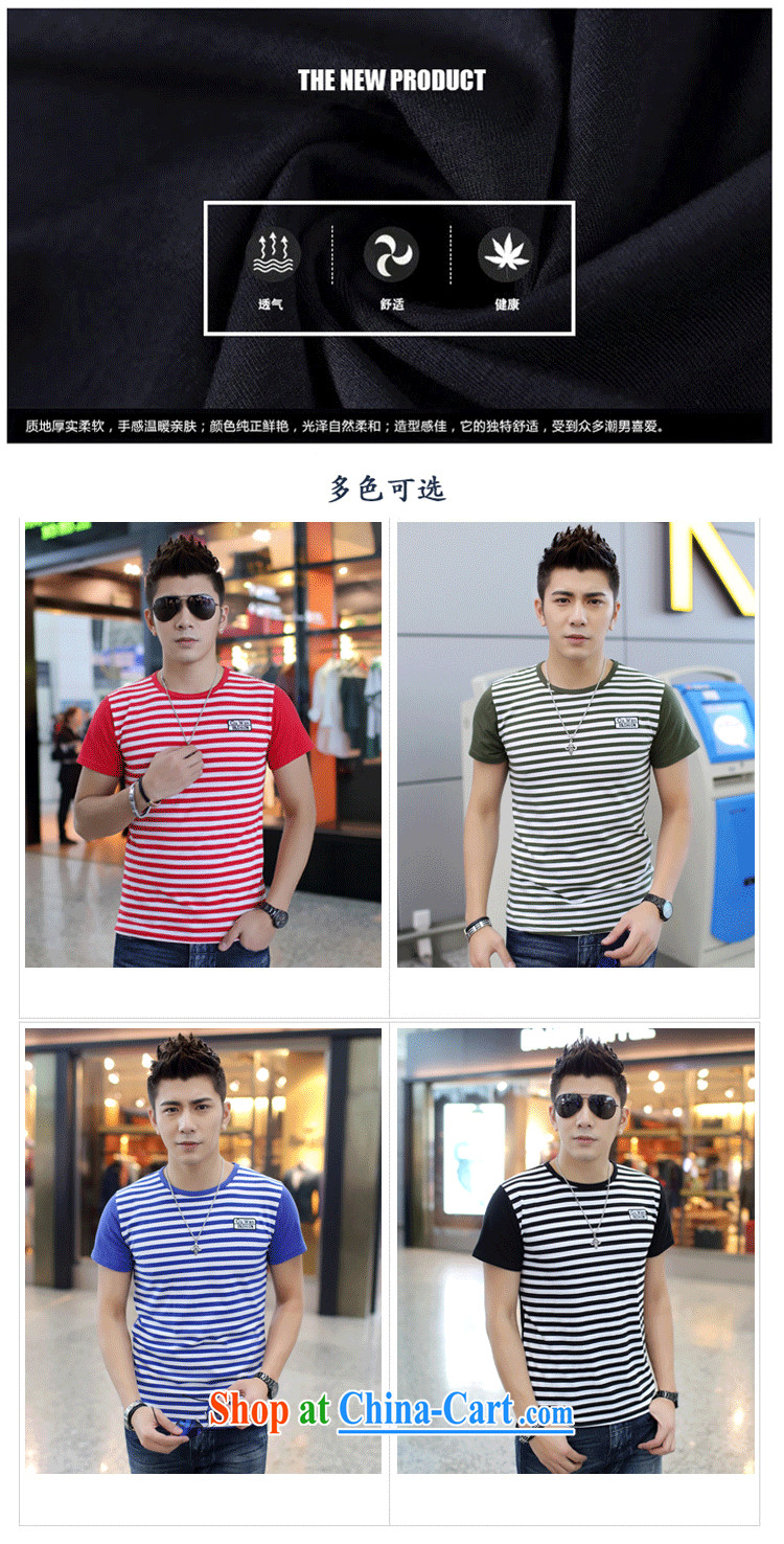 9 month female * 2015 summer new, young men's cotton short-sleeved striped T shirt leisure and men's T shirt army green XXL pictures, price, brand platters! Elections are good character, the national distribution, so why buy now enjoy more preferential! Health