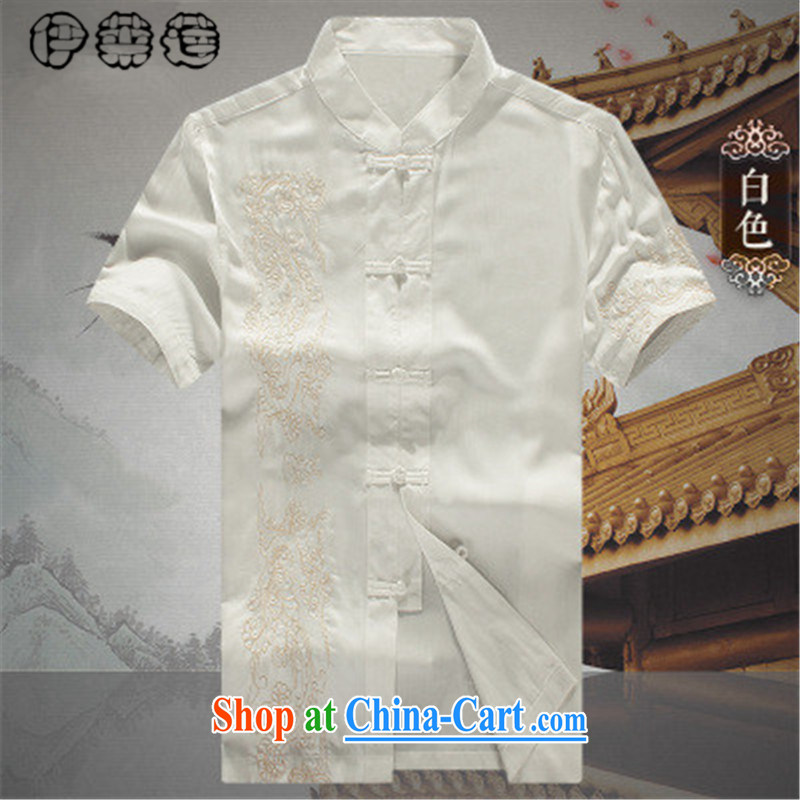 Mr. Lin 2015 summer, older people in Chinese men and a short-sleeved T-shirt men's clothing spring and summer men's Tang jackets large code t-shirt shirt elderly men and clothes black 190, Mr. HELENE ELEGANCE (ILELIN), shopping on the Internet