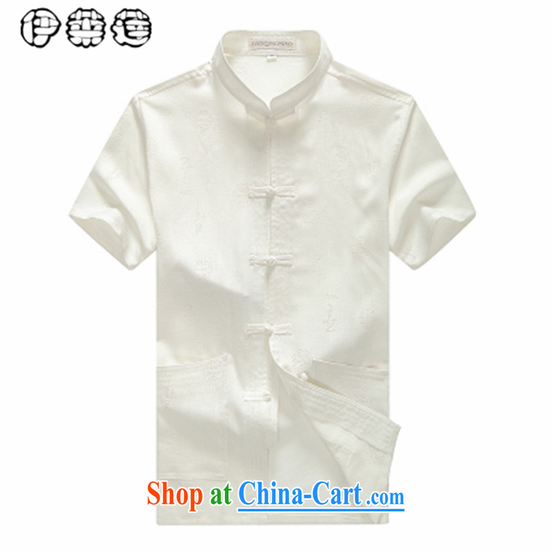 Mr. Lin 2015 Mr Ronald ARCULLI, Mr Tang replacing men and men with short T-shirt with short sleeves linen, older Chinese national costumes loose the code father with gray 185, Mr. HELENE ELEGANCE (ILELIN), shopping on the Internet