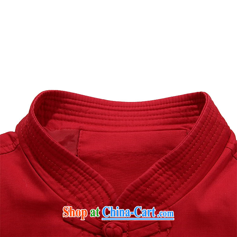 The chestnut mouse male Chinese jacket in spring older persons smock long-sleeved T-shirt, clothing and Leisure jacket grandfather red XXXL, the chestnut mouse (JINLISHU), shopping on the Internet