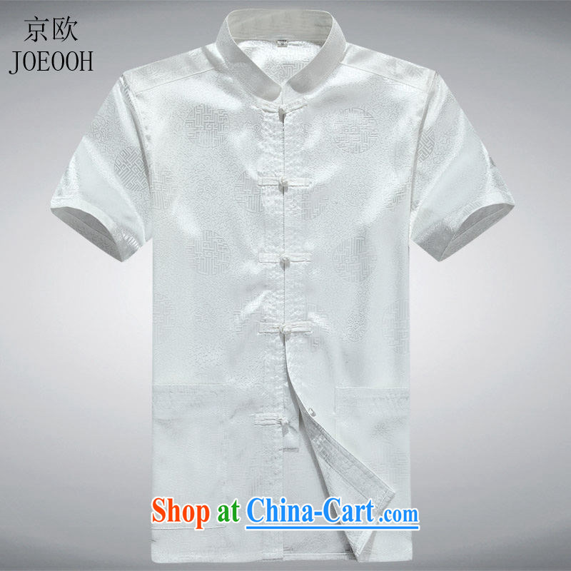 The Beijing Summer men Tang is short-sleeved, older persons and the father T-shirt Grandpa summer gray M, Beijing (JOE OOH), shopping on the Internet