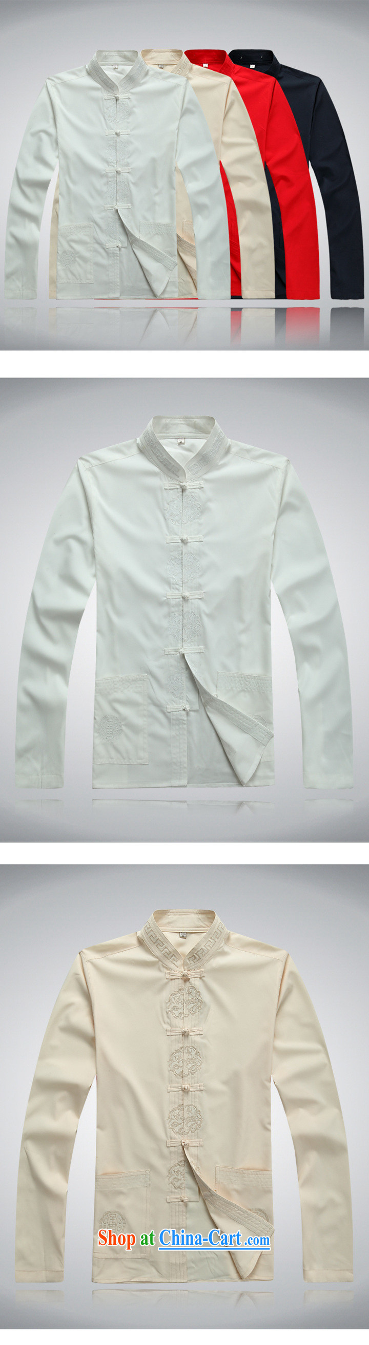 Summer new long-sleeved Tang in older men's clothes Tai Chi uniform white XXXL pictures, price, brand platters! Elections are good character, the national distribution, so why buy now enjoy more preferential! Health