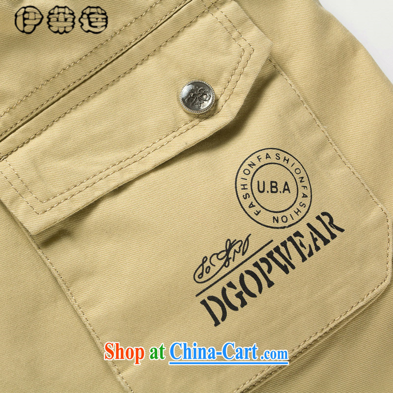 Mr. Lin 2015 summer, middle-aged men's Shorts summer father with elasticated trousers, loose the code middle-aged and older persons and casual 5 beach shorts green 4 XL, Mr. HELENE ELEGANCE (ILELIN), shopping on the Internet