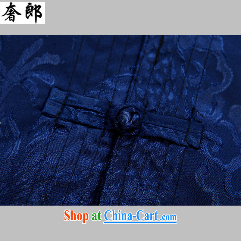 Luxury health China wind spring and summer silk, older ethnic Han-Chinese men and long-sleeved T-shirt and pants with his father's shirt, hand-tie jogging serving Nepal Red S, extravagance, and shopping on the Internet