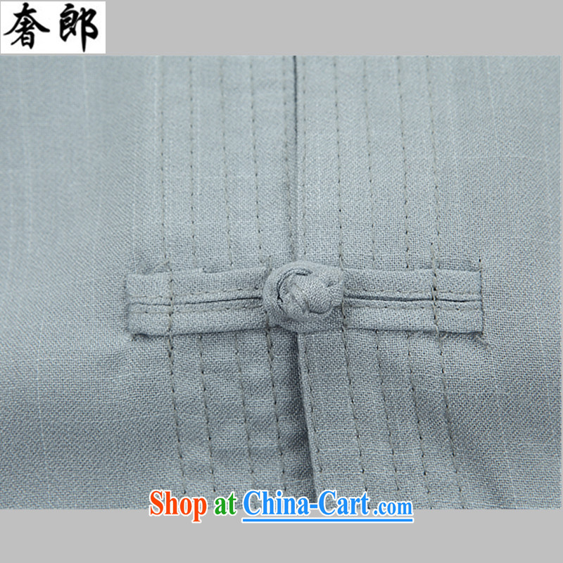 extravagance, new Chinese men's short-sleeve kit cotton the Chinese men's summer linen shirt Dad loaded the code national dress ethnic Chinese wind leisure Chinese Tai Chi clothing white package XL, extravagance, and shopping on the Internet