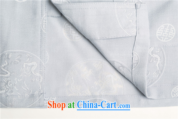 The chestnut mouse summer high men's Chinese short-sleeve kit Chinese leisure National wind in older Han-Chinese White 4XL pictures, price, brand platters! Elections are good character, the national distribution, so why buy now enjoy more preferential! Health