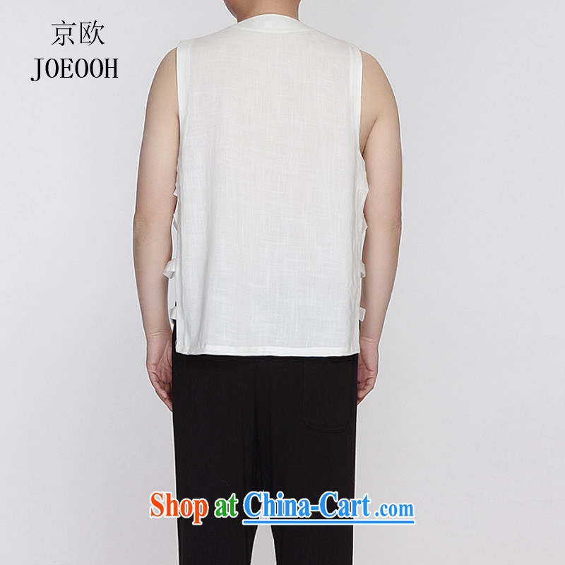 Vladimir Putin in the older men and the shoulder  Chinese summer Chinese sleeveless shoulders, older persons vest eschewed loose T-shirt white XXXL, Beijing (JOE OOH), shopping on the Internet