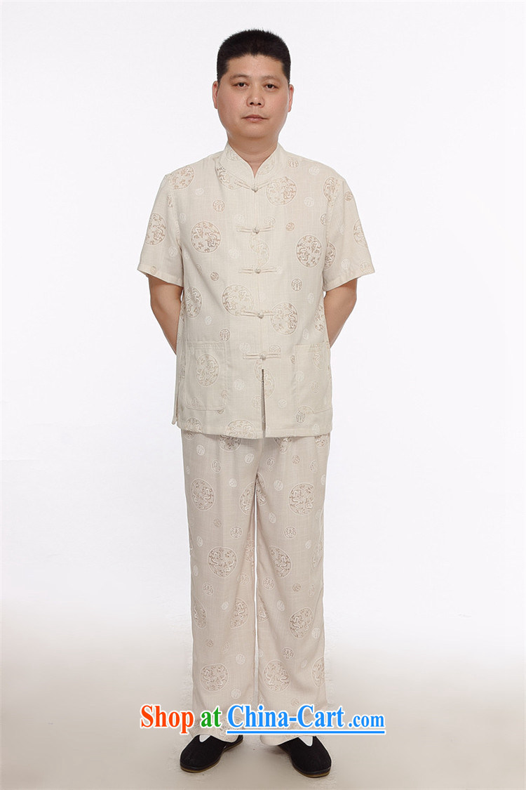 Vladimir Putin in Europe older linen short-sleeve Chinese men and summer short-sleeved Tang replace Kit men Tang replace half sleeve shirt large, Han-white XXL pictures, price, brand platters! Elections are good character, the national distribution, so why buy now enjoy more preferential! Health