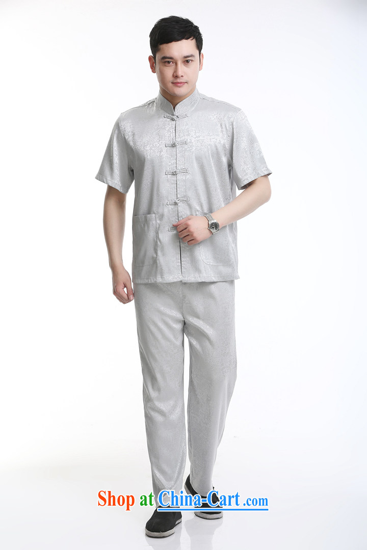 2015 new half sleeve, for men and summer Chinese improved Ethnic Wind and short-sleeved Tang with beige A 195 pictures, price, brand platters! Elections are good character, the national distribution, so why buy now enjoy more preferential! Health