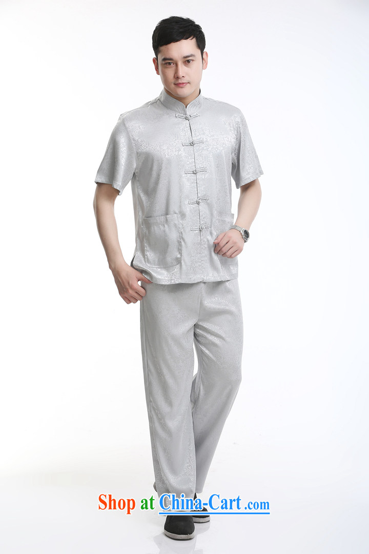 2015 new half sleeve, for men and summer Chinese improved Ethnic Wind and short-sleeved Tang with beige A 195 pictures, price, brand platters! Elections are good character, the national distribution, so why buy now enjoy more preferential! Health