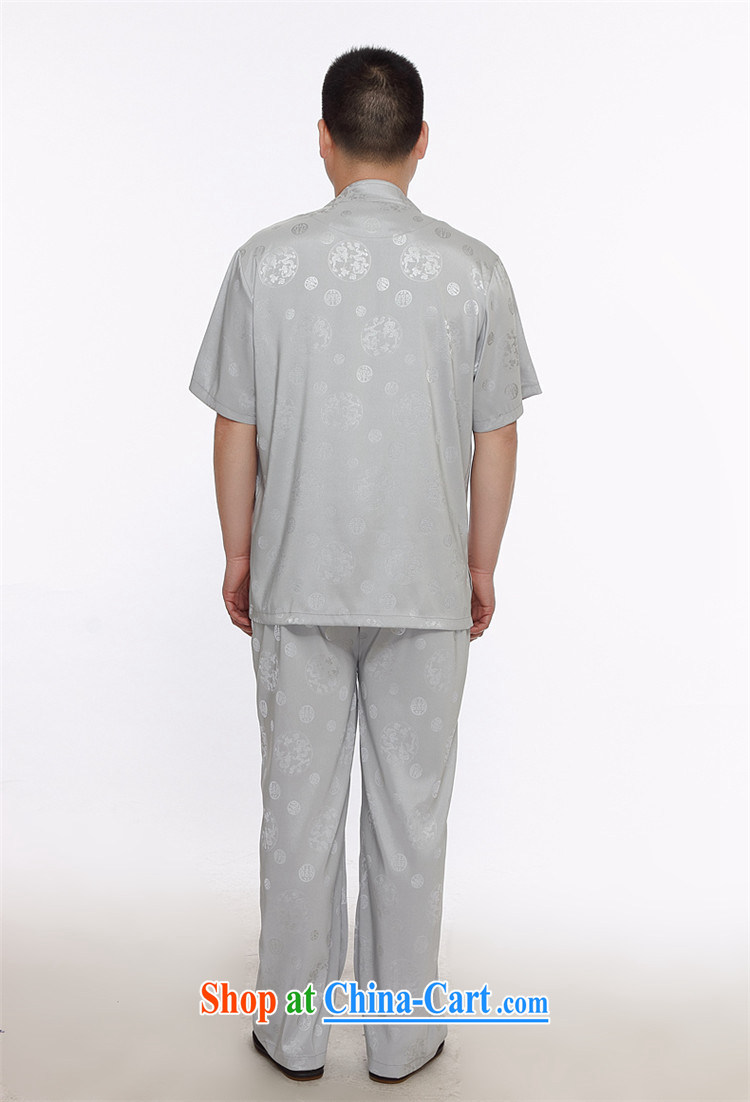 Beijing summer the new round, short-sleeved Kit Chinese men and older men's casual shirt T-shirt silver XXXL pictures, price, brand platters! Elections are good character, the national distribution, so why buy now enjoy more preferential! Health