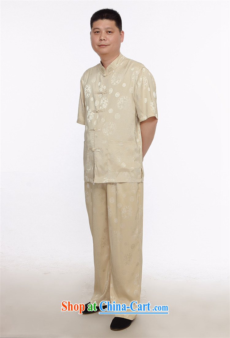 The Beijing China wind round, men and the elderly in Chinese short-sleeve packaged Ethnic Wind dress Chinese, for the charge-back gold XXXL pictures, price, brand platters! Elections are good character, the national distribution, so why buy now enjoy more preferential! Health