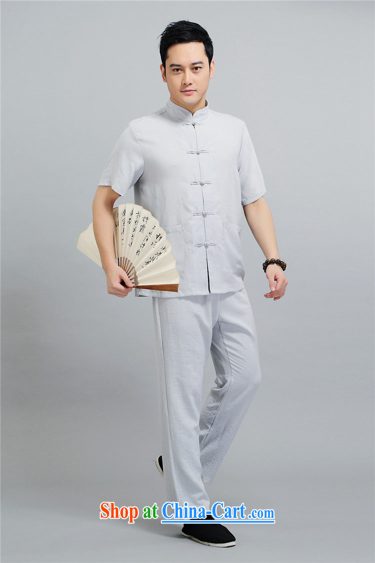 The Beijing Summer thin cotton mA short-sleeve China wind Chinese shirt, old men leisure manual tray snap beige 4 XL/190 pictures, price, brand platters! Elections are good character, the national distribution, so why buy now enjoy more preferential! Health