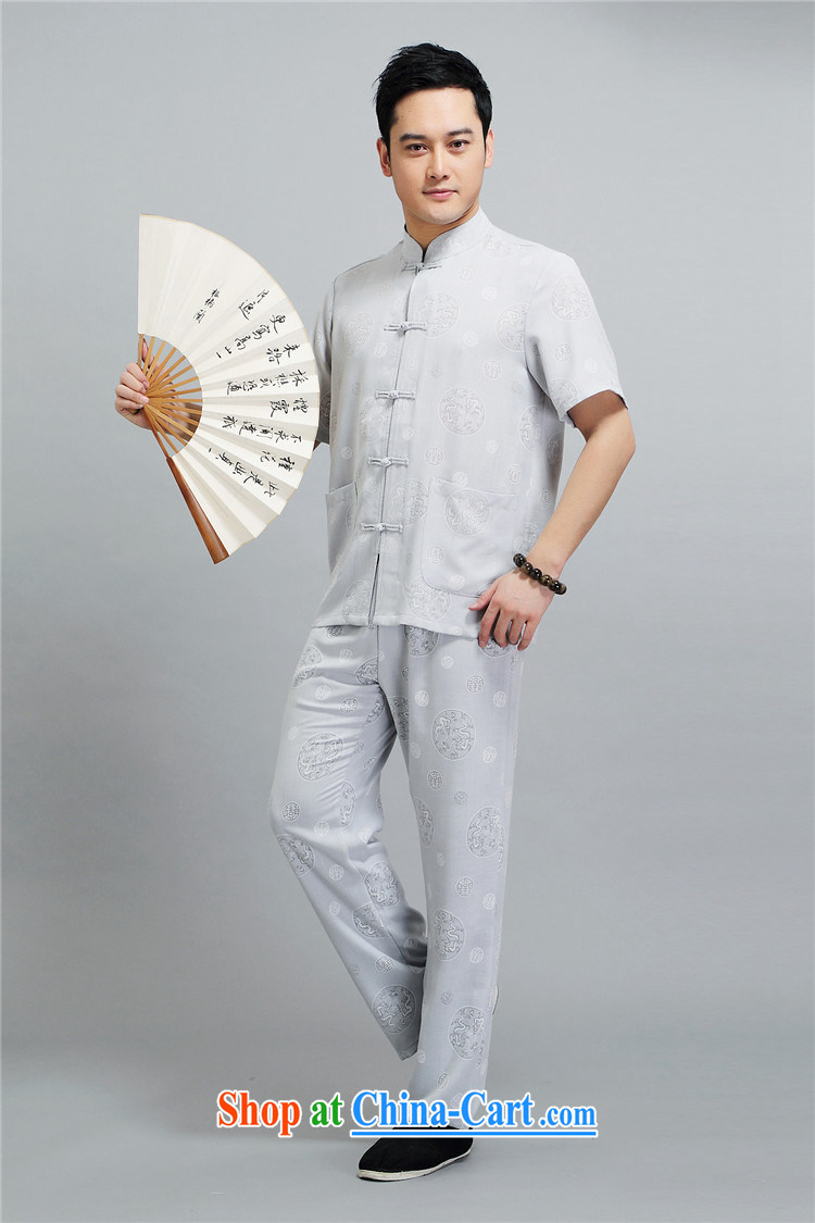 Europe's new summer, the Commission the dragon short sleeve with Chinese men, older men cotton the relaxed casual shirt T-shirt white 4XL/190 pictures, price, brand platters! Elections are good character, the national distribution, so why buy now enjoy more preferential! Health