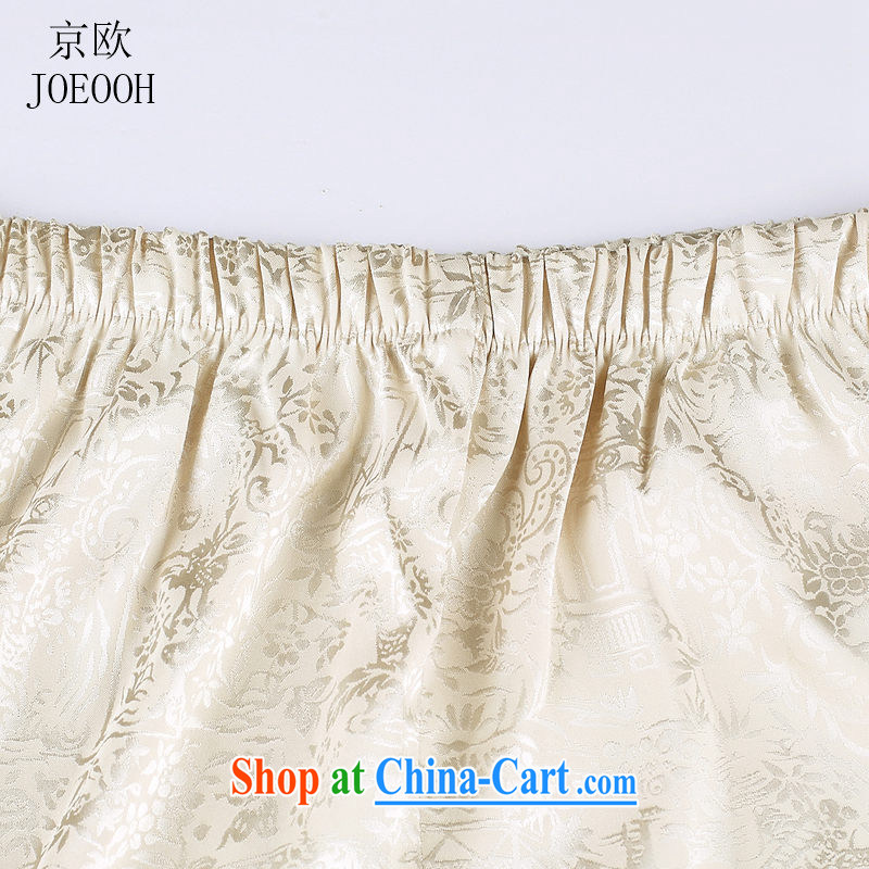 The Beijing Summer new, older men's short-sleeve kit Chinese Tai Chi clothing ethnic clothing blue 4 XL/190, Beijing (JOE OOH), shopping on the Internet