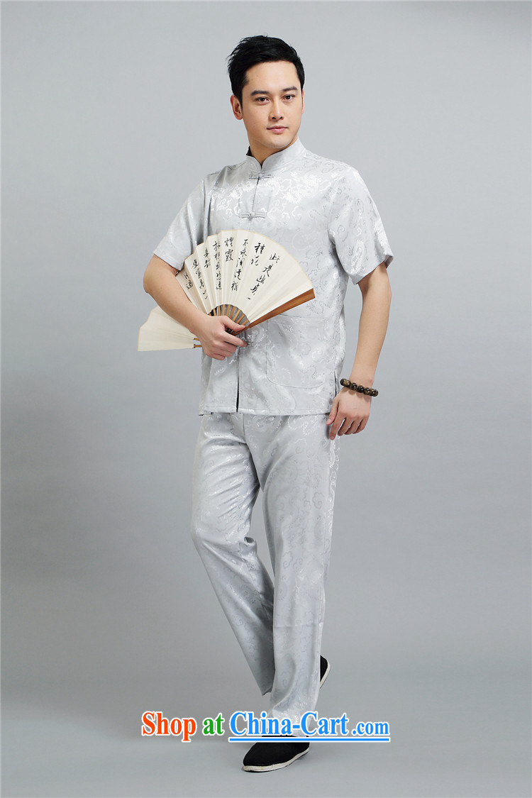 The Beijing Summer men's short-sleeved Chinese China wind in Kowloon, in older Chinese men and set light gray L/170 pictures, price, brand platters! Elections are good character, the national distribution, so why buy now enjoy more preferential! Health