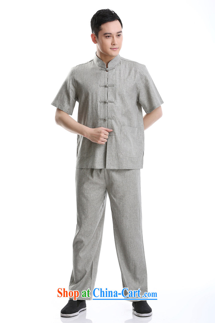 2015 summer short-sleeved cotton the male Chinese Chinese, for cultivating small shirt gray a 195 pictures, price, brand platters! Elections are good character, the national distribution, so why buy now enjoy more preferential! Health