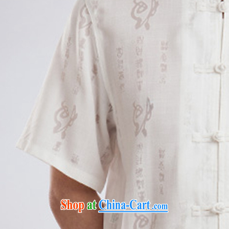 Men's Chinese package summer cotton shirt the commission men, short-sleeved breathable and comfortable casual white a 190, the child (MORE YI), and, on-line shopping