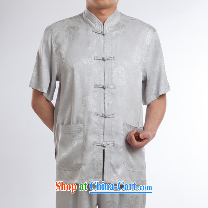 Men's Chinese silk High Tang replace summer short-sleeve older boutique summer white 180 pictures, price, brand platters! Elections are good character, the national distribution, so why buy now enjoy more preferential! Health